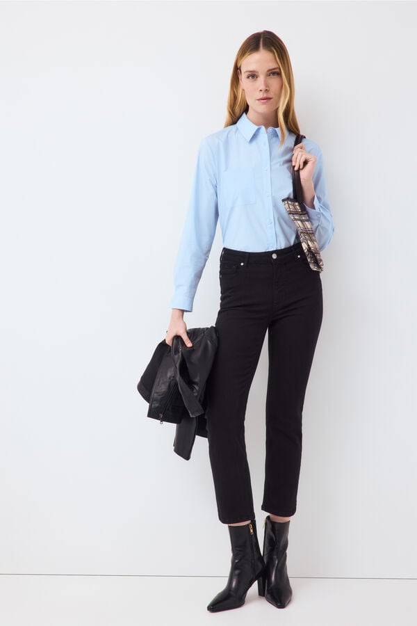 Pedro del Hierro Push up straight basic jeans Black