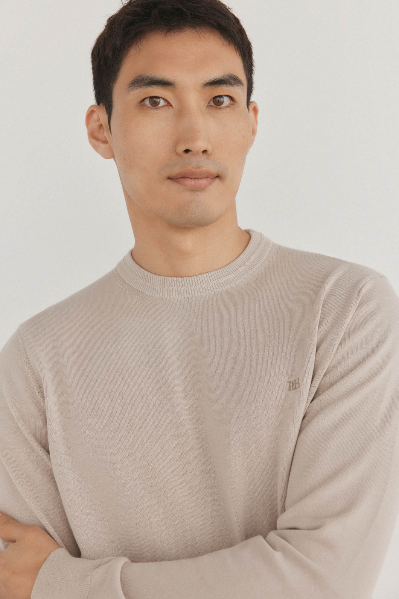 Pedro del Hierro Jersey fino algod&oacute;n premium cuello redondo