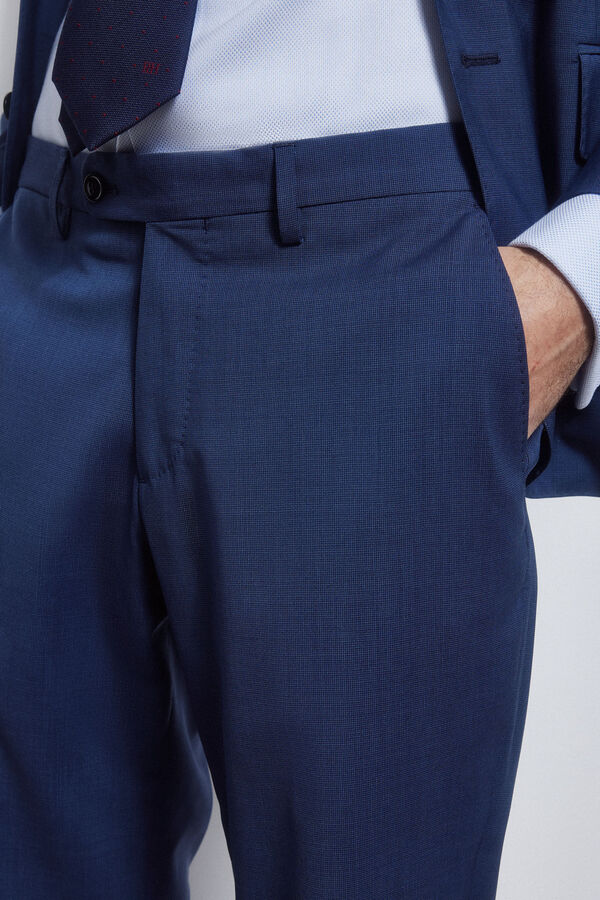 Pedro del Hierro Blue slim fit trousers Blue