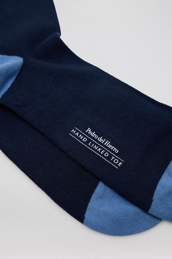 Pedro del Hierro Plain sports socks Blue