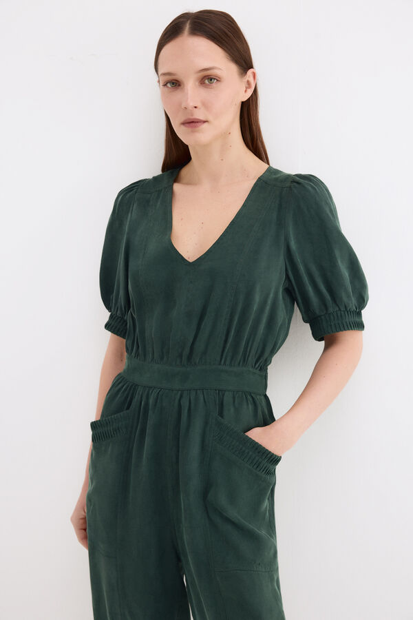 Pedro del Hierro Mono largo detalle mangas Verde