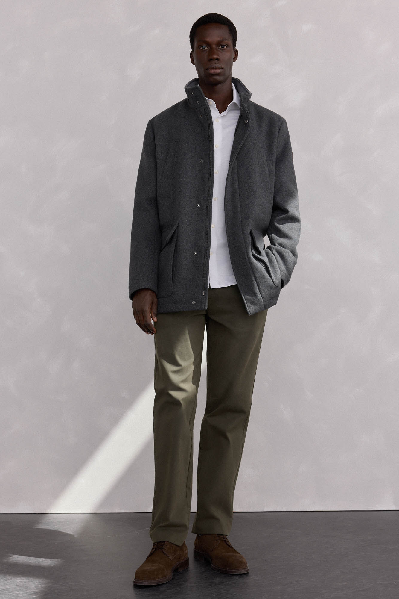 Pedro del Hierro Wool jacket with pockets