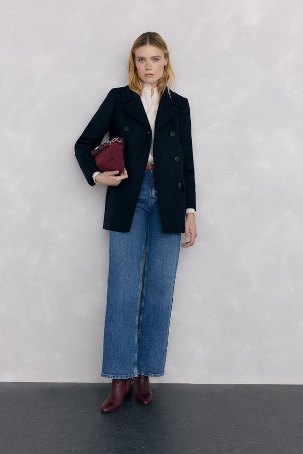 Pedro del Hierro Sailor-style coat Blue