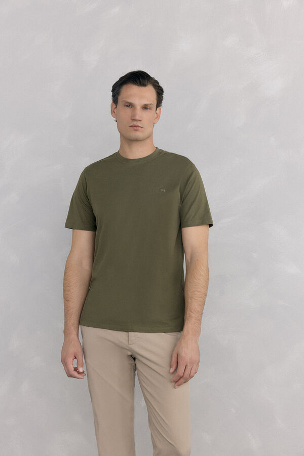 Pedro del Hierro Basic T-shirt Green