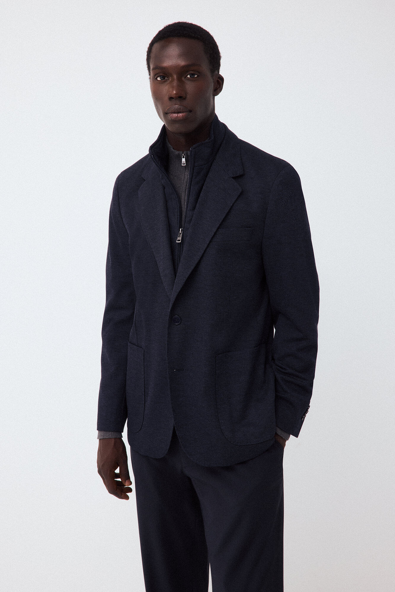 Pedro del Hierro Knit jacket with removable lining