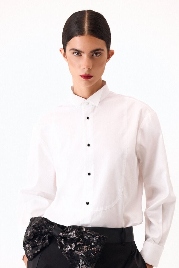 Pedro del Hierro Plain shirt parade White