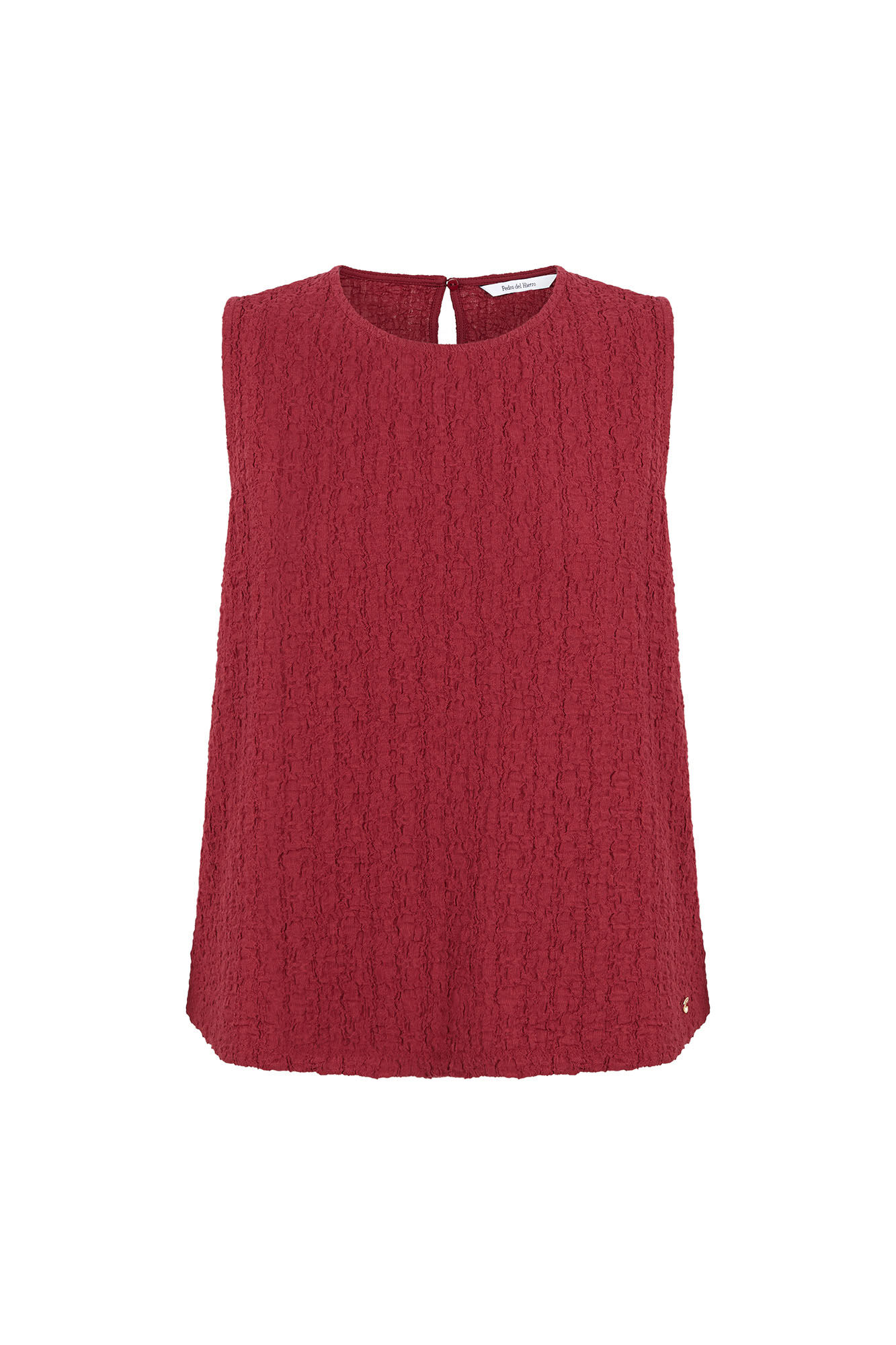 Pedro del Hierro Wrinkled fabric sleeveless top