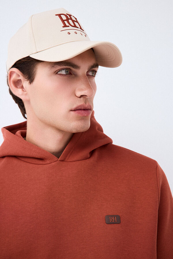 Pedro del Hierro Sweatshirt t&eacute;cnica de golfe com capuz Laranja