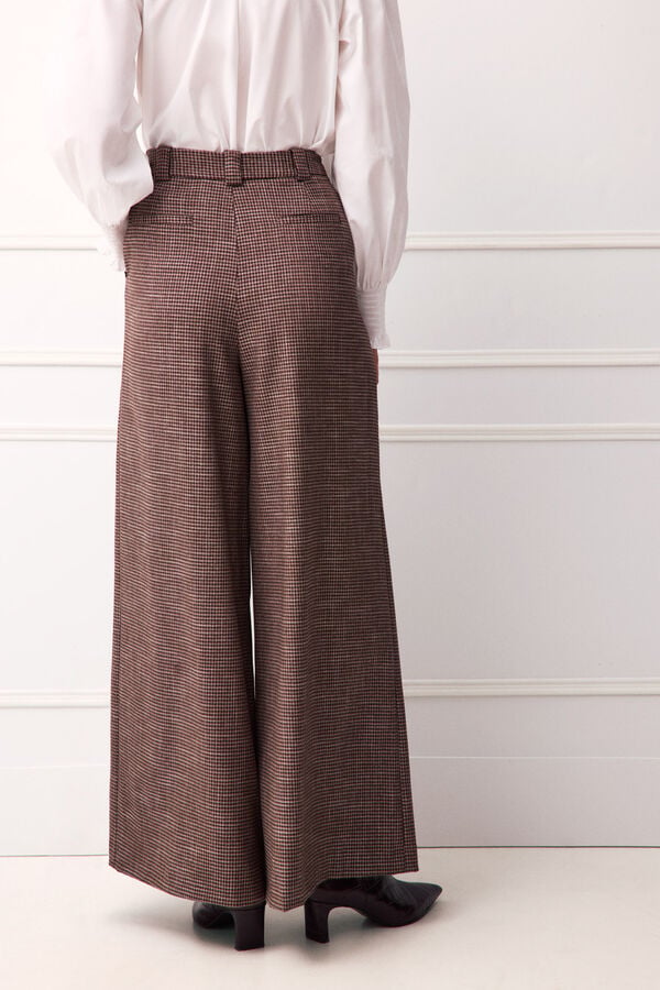 TFP by Tamara Falc&oacute; Plaid trousers White
