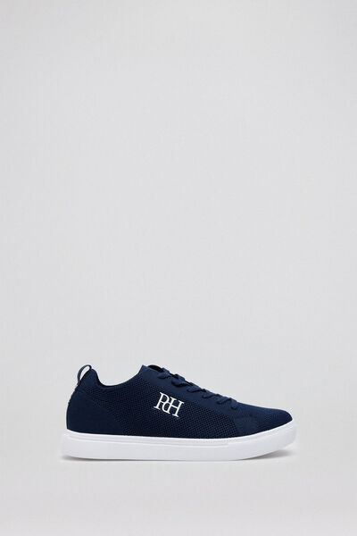 Pedro del Hierro Fabric lace-up trainer Blue