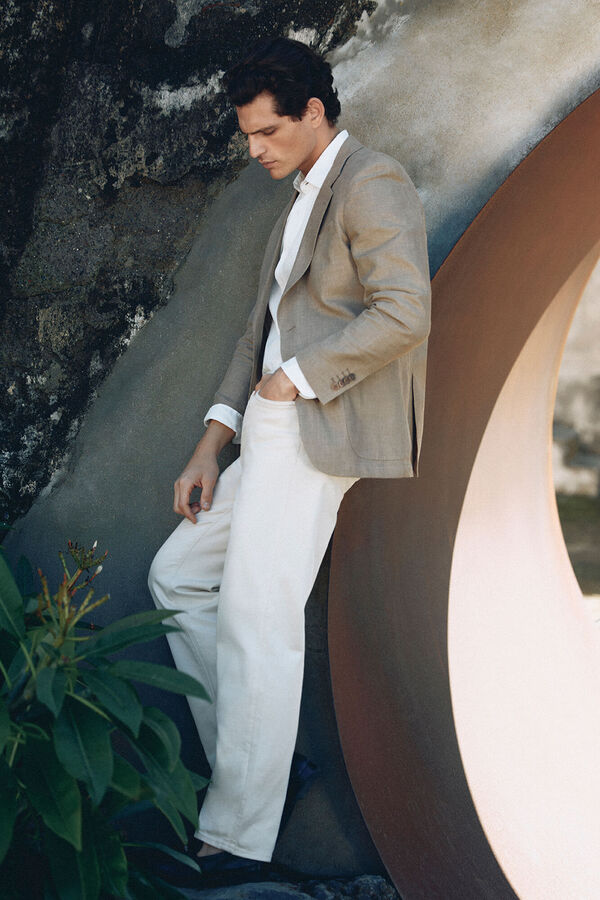 Pedro del Hierro Blazer estrutura de alfaiataria Marrom