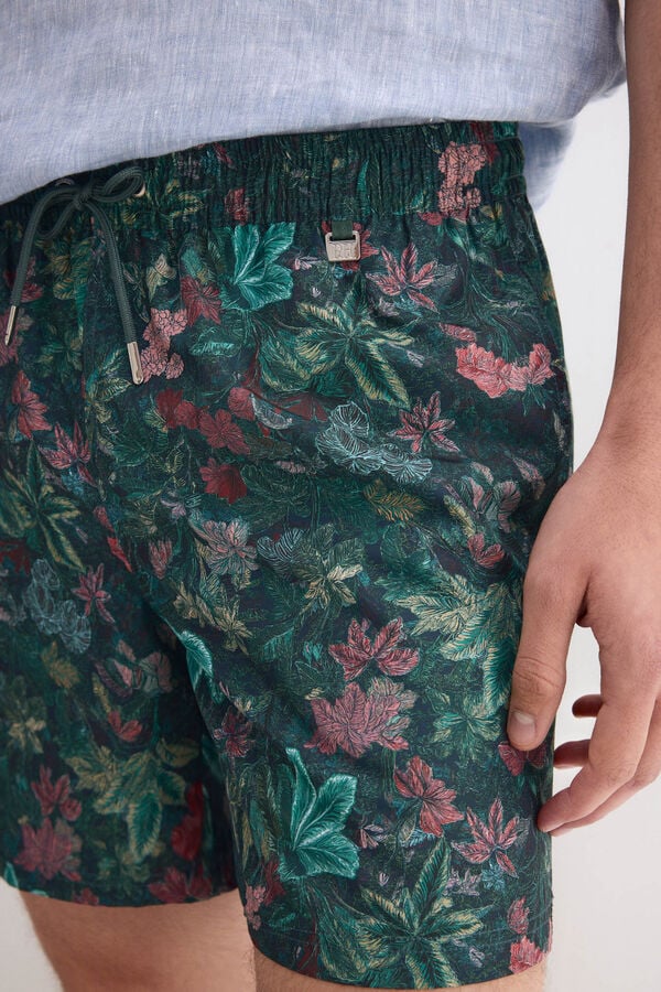 Pedro del Hierro Floral print swimwear Blue