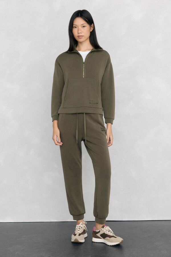 Pedro del Hierro Softouch fabric activewear pants Green