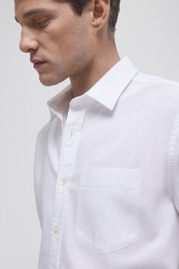 Pedro del Hierro Camisa tecido Branco