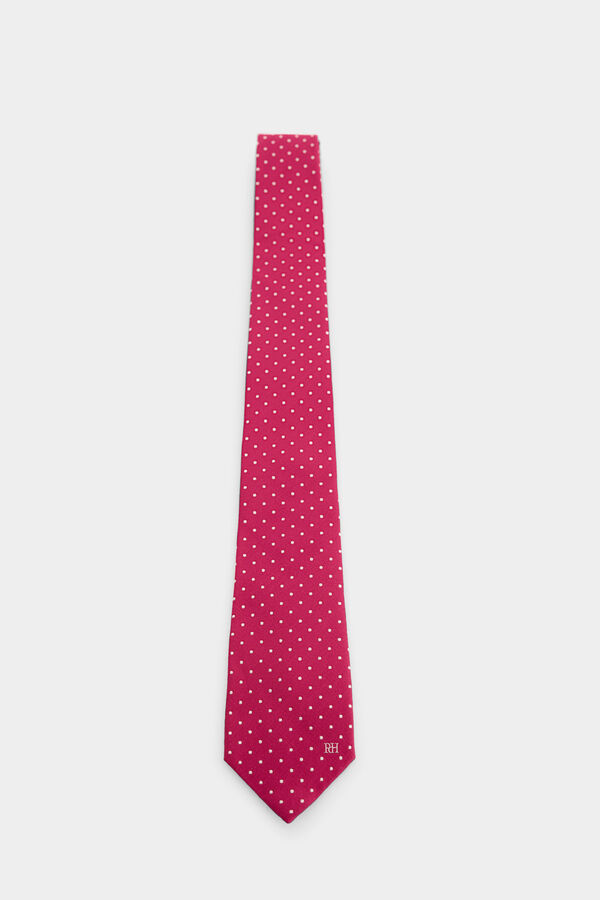 Pedro del Hierro Natural silk tie Pink