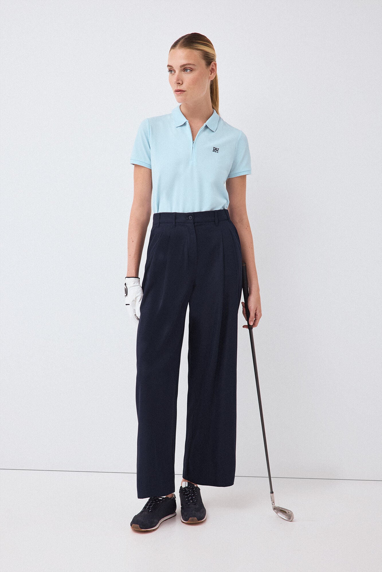 Pedro del Hierro Long pleated trousers