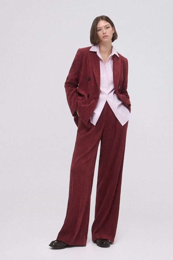 Pedro del Hierro Corduroy pants Pink