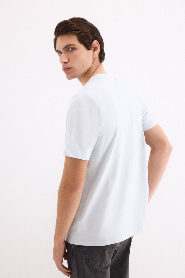 Pedro del Hierro Basic logo T-shirt Blue