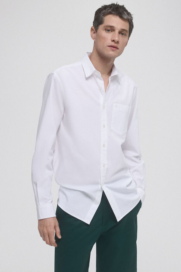 Pedro del Hierro Camisa tecido Branco