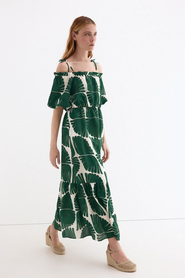 Pedro del Hierro Printed dress Green