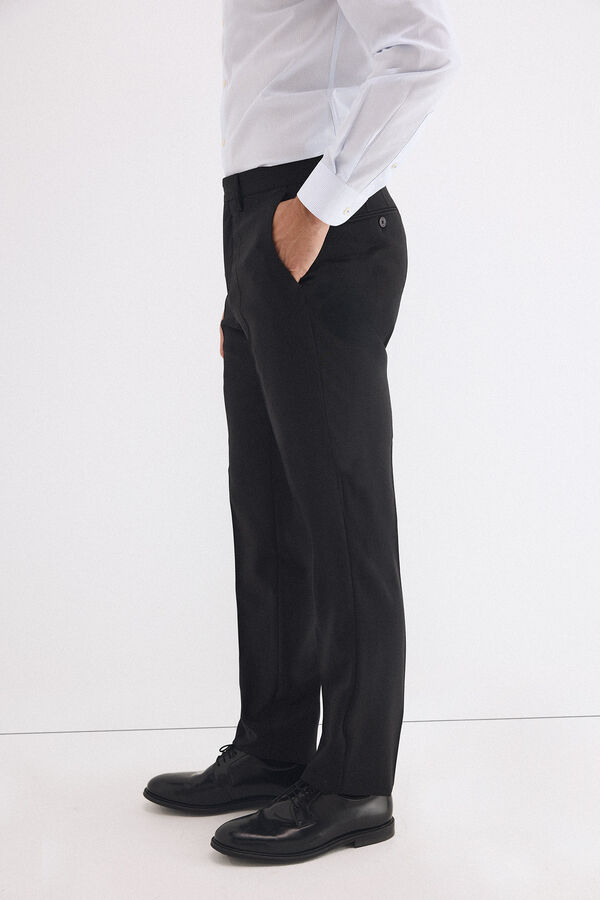 Pedro del Hierro plain tailored bi-stretch trousers Grey