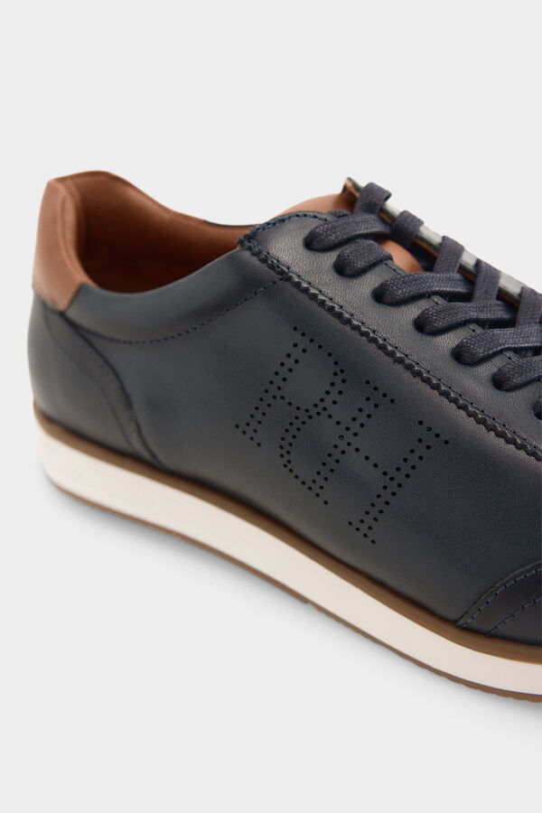 Pedro del Hierro Iconic rubber-soled sneaker Blue