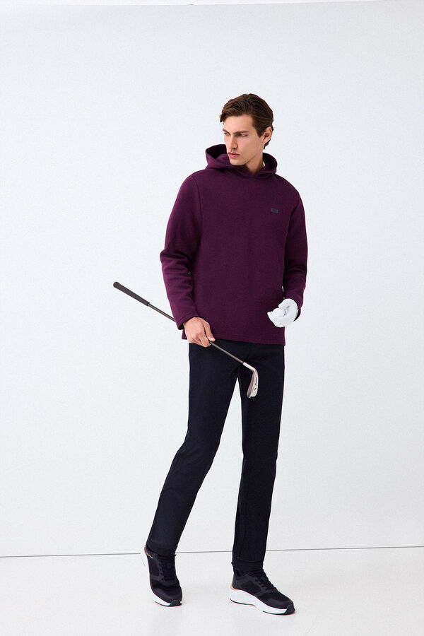 Pedro del Hierro Sweatshirt t&eacute;cnica de golfe com capuz P&uacute;rpura