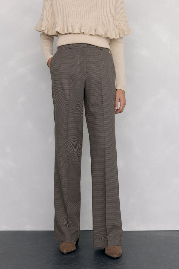 Pedro del Hierro Flared trousers Brown