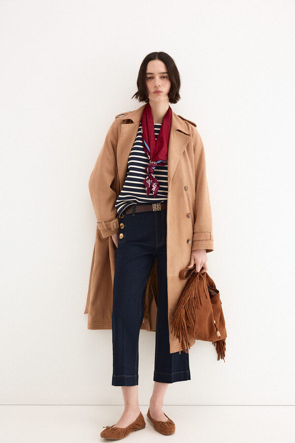 Pedro del Hierro Striped pdh logo sweatshirt Blue