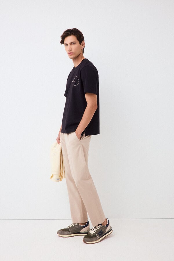 Pedro del Hierro Logo T-shirt Black