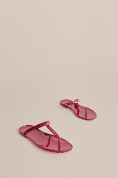 Pedro del Hierro Studded flip-flops Pink