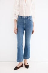 Pedro del Hierro Push-up flare cropped jeans Blue