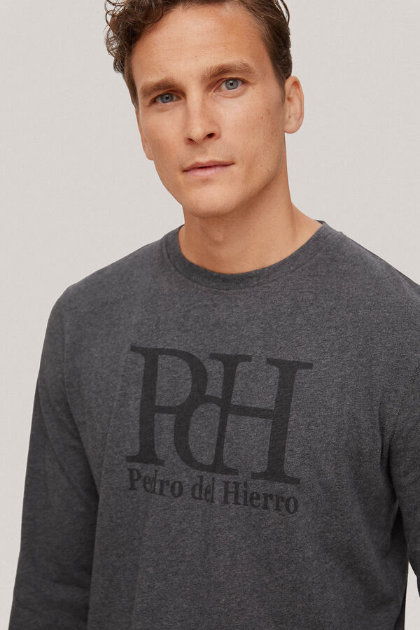 Pedro del Hierro Full jersey-knit pyjama set Grey