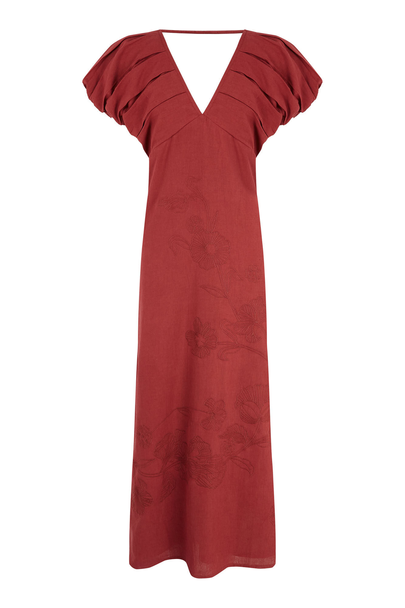 Pedro del Hierro Embroidered floral midi dress