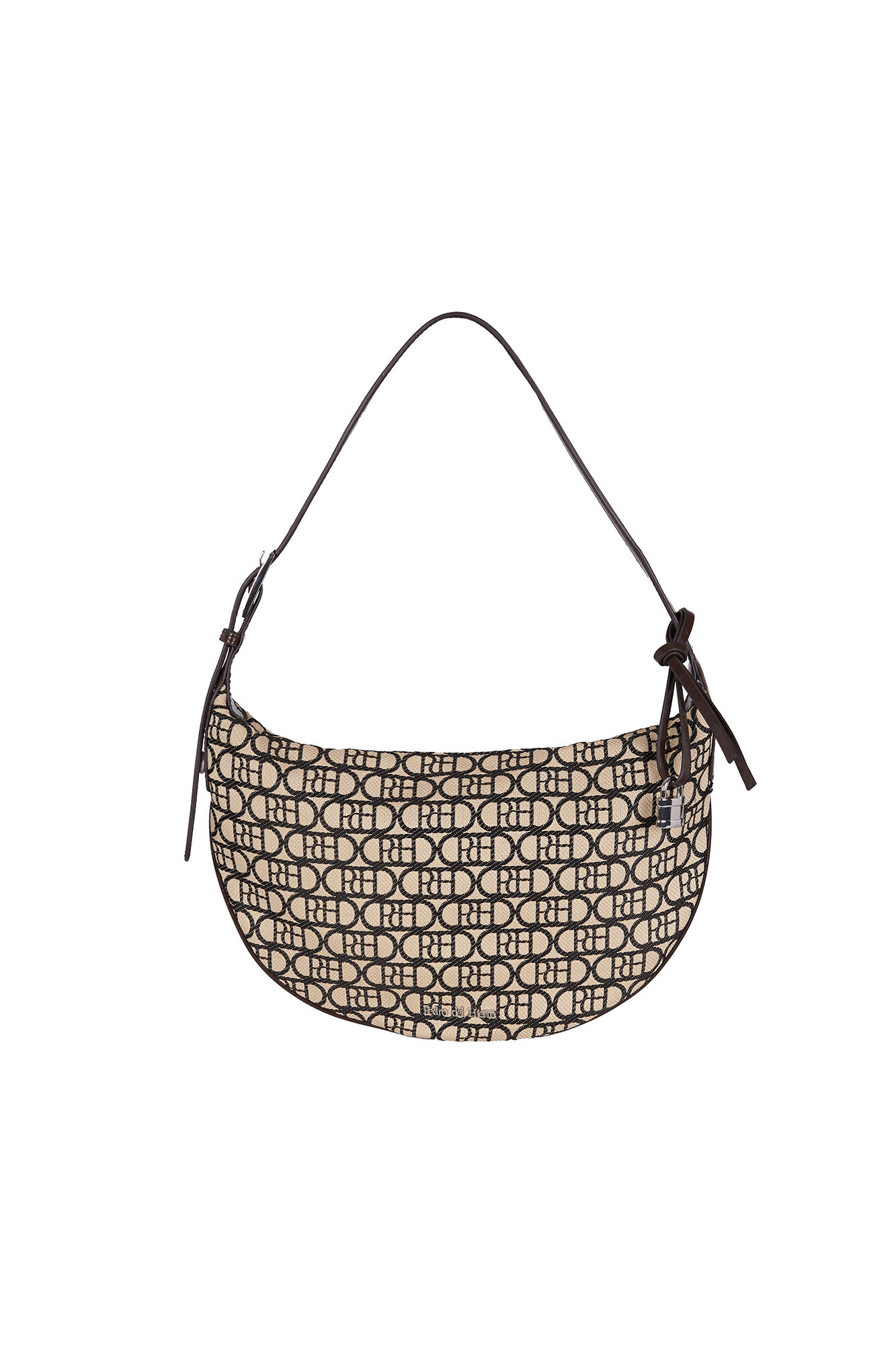 Pedro del Hierro Logo half-moon handbag
