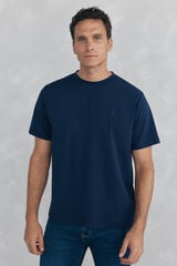 Pedro del Hierro Mercerized T-shirt Blue