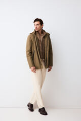 Pedro del Hierro Long technical parka Green