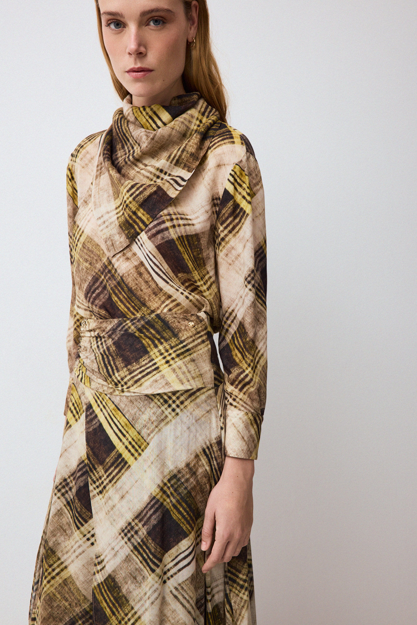 Pedro del Hierro Printed scarf blouse