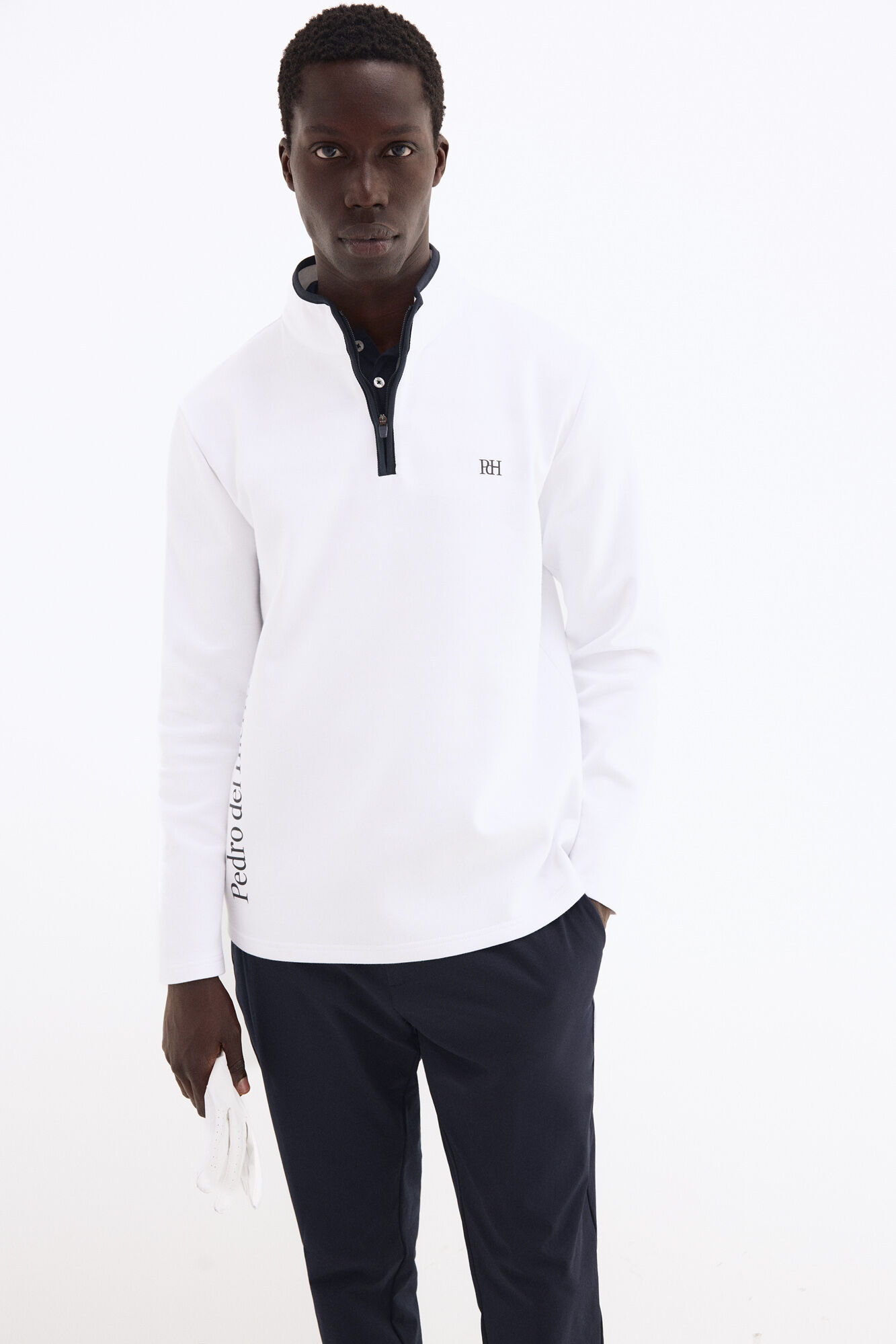 Pedro del Hierro Zip fastening golf sweatshirt