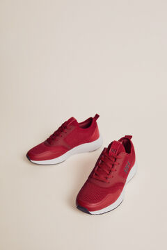 Pedro del Hierro Recycled fabric sneaker Red