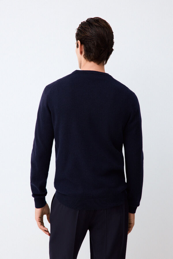 Pedro del Hierro Cashmere merino wool premium jumper Blue