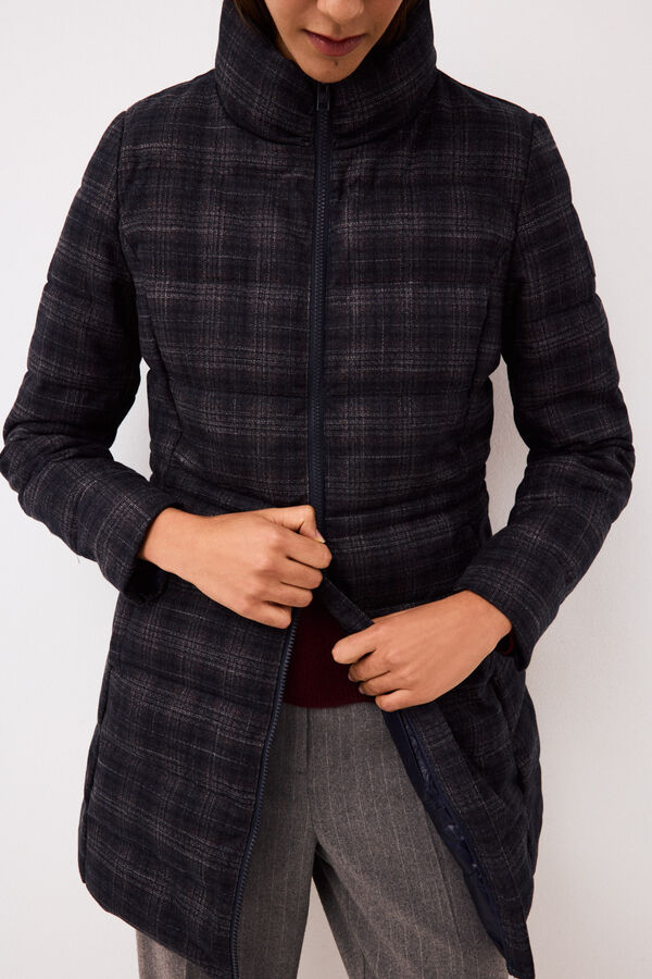 Pedro del Hierro Plaid ultralight long pyjamas Grey