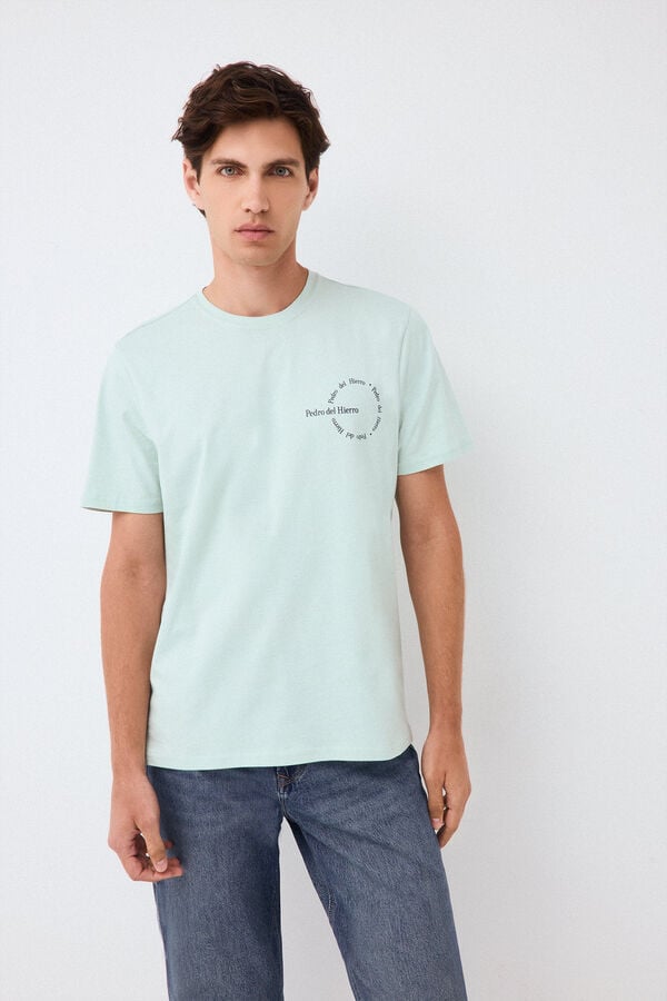 Pedro del Hierro Logo T-shirt Blue