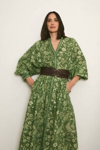 TFP by Tamara Falc&oacute; Vestido estampado sanefa