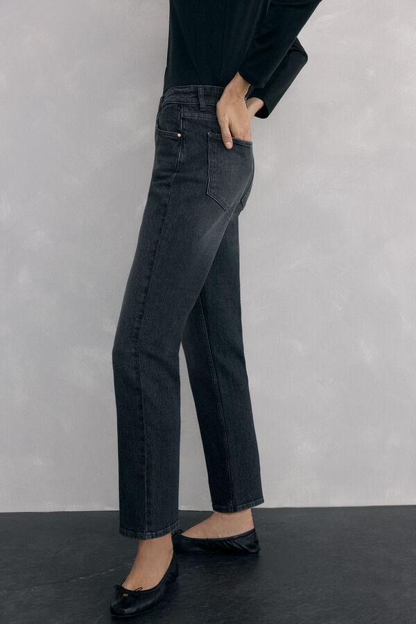 Pedro del Hierro Jeans straight basic Cizento