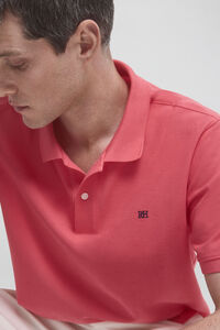 Pedro del Hierro Basic polo shirt with embroidered logo Orange