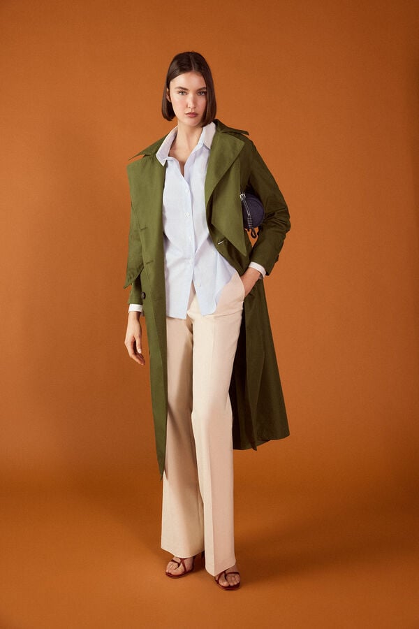 TFP by Tamara Falc&oacute; Poplin combined shirt Blue