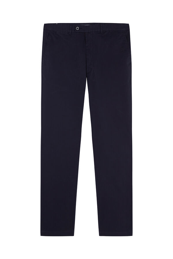 Pedro del Hierro Structured slim fit chinos Blue
