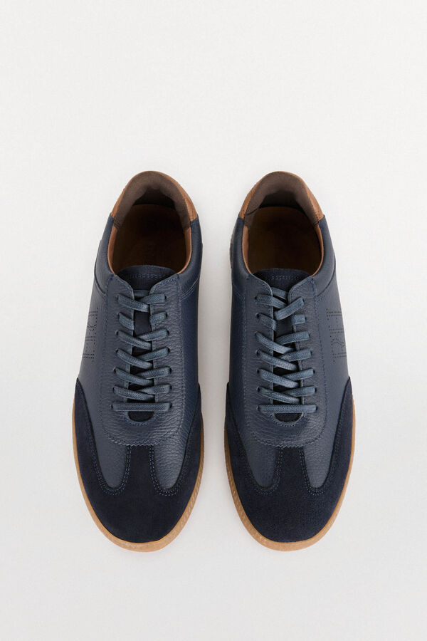 Pedro del Hierro leather sneaker Blue