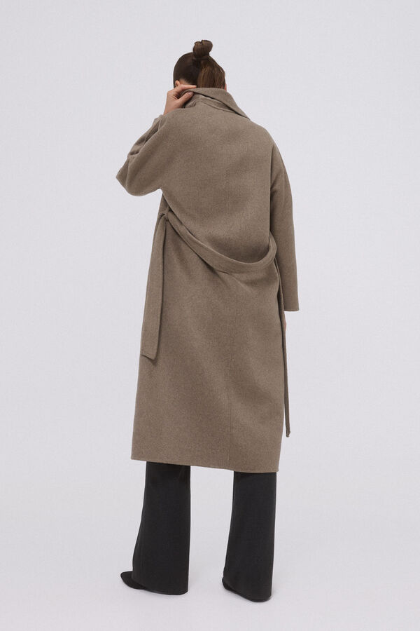 Pedro del Hierro Abrigo bat&iacute;n doubleface Gris